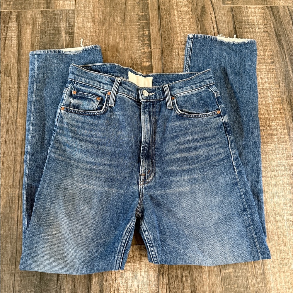 Mother Blue Denim Jeans Cowboys Don’t Cry